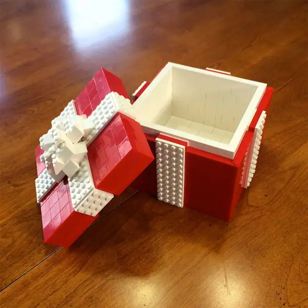 Box pre darčeky brilantné tipy, dizajnér, lego