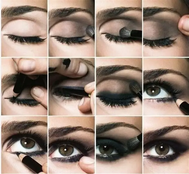 how to make makeup eye smoky ice