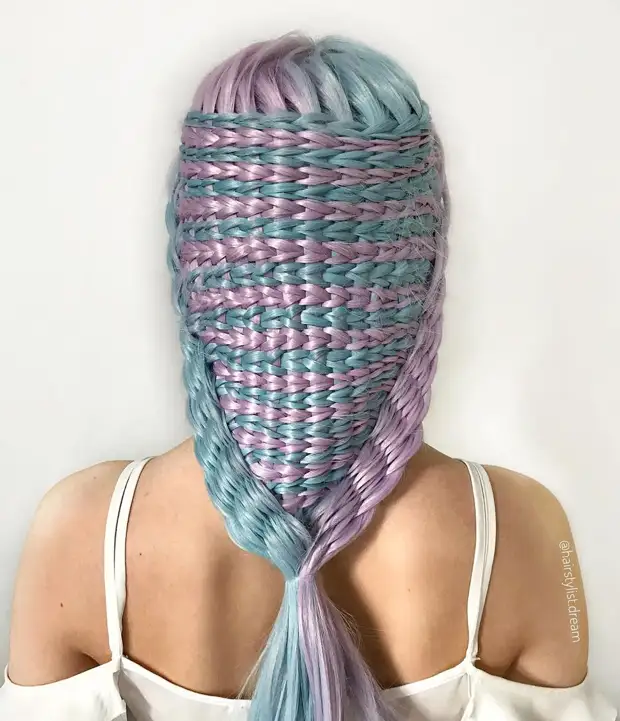 The girl creates hairstyles that are striking with their unexpected designs - these are the best of them.