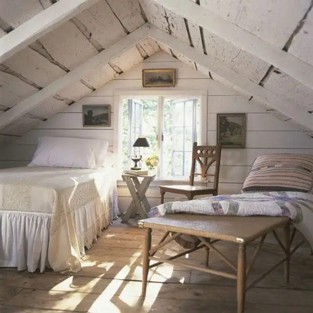 Ideas on the conversion of the attic to a cozy place