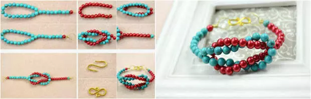 Ninun bracelet sareng leungeun sorangan - 15 ideu