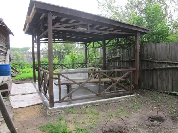 Gazebo taman melakukannya sendiri