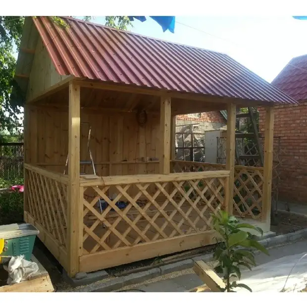 Gazebo taman melakukannya sendiri