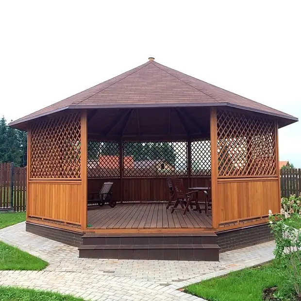 Gazebo taman melakukannya sendiri