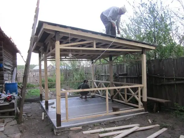 Gazebo taman melakukannya sendiri