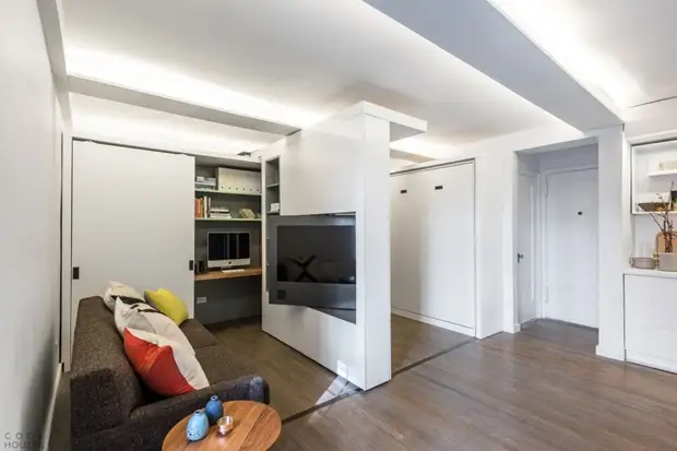 TSZnformer Apartman u New Yorku: 5 soba za 36 m2. M. Dizajn, unutrašnjost, stan, popravak