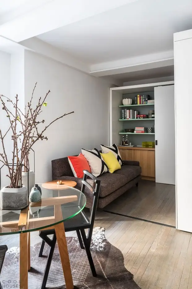 TSZnformer Apartman u New Yorku: 5 soba za 36 m2. M. Dizajn, unutrašnjost, stan, popravak