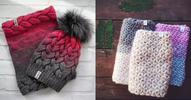 Kuluri ta 'ħjut għall-knitting. Kombinazzjoni kompetenti ta 'kuluri - 50% tas-suċċess!