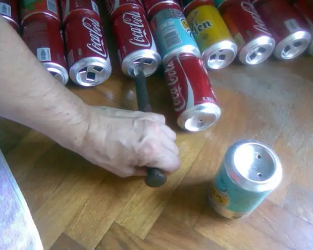 Como de latas de cerveja vazias fazer um colecionador de sol (11 fotos + vídeo)