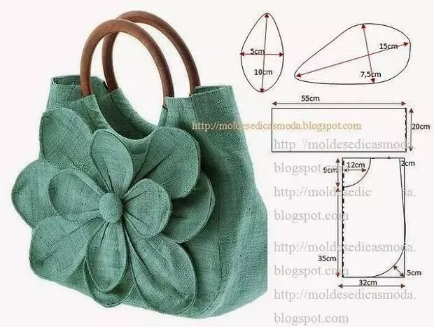 Tumahi kami ng mga handbag - mga pattern