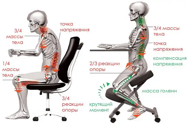 Ортопедиялық тізе орындыққа қалай жетуге болады