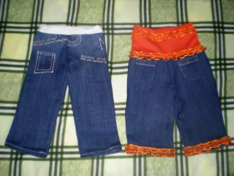 So nähen Sie unabhängig eine Baby-Denim-Hose.