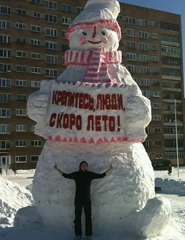 Las imágenes a petición le pidieron a su esposo que hiciera un muñeco de nieve para niños ...