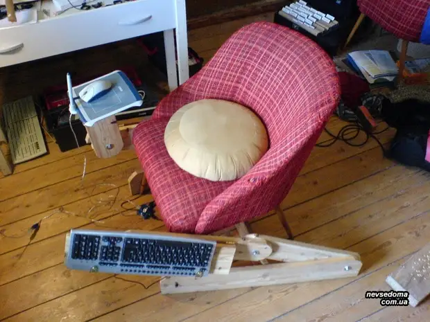 Domači računalniški stol za lene ljudi (11 fotografij)
