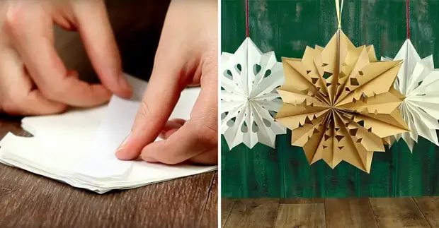 Madly beautiful bulk paper snowflakes: simply, quickly and exciting. Create a fairy tale home!