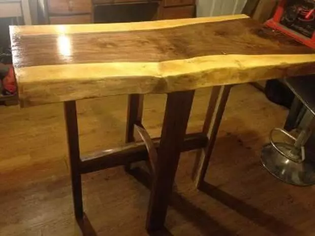 Coffee table of drinking wood