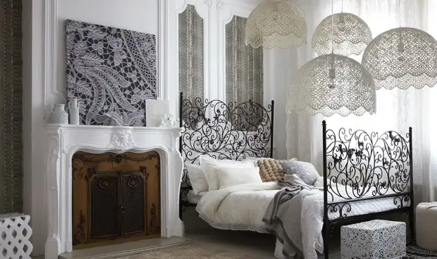 Lace in house design - modern look