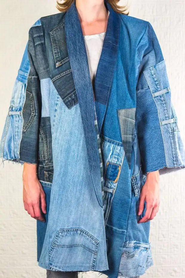 Denim Patch Ua Haujlwm - Tsho tiv no