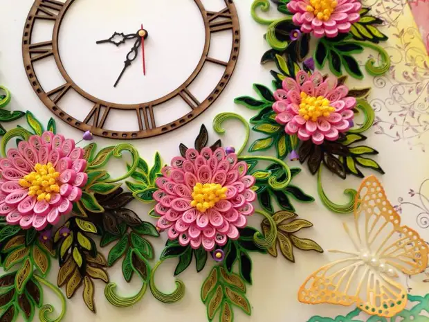 Quilling: Hvordan blomster, postkort og malerier er laget i papirteknikker. Klar mesterverk!