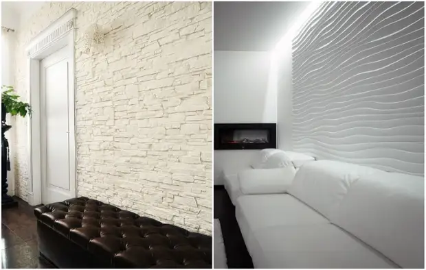 Idéias de decoração com modelagem de gesso em relevo nas paredes que ajudarão a decorar a casa