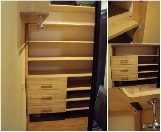 Armoire avec vos propres mains dans la salle de stockage