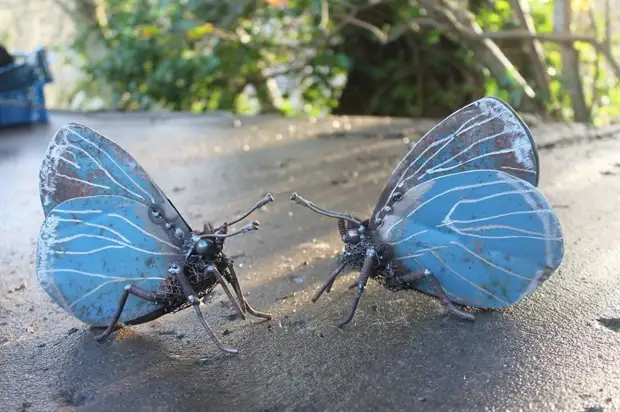 Impresionantes esculturas de metal