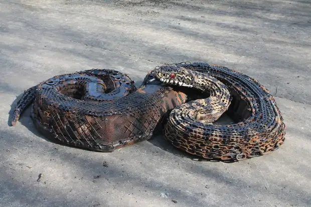 Impresionantes esculturas de metal