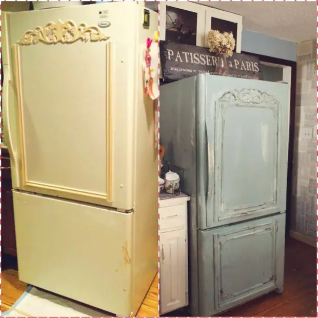 15 ways to update the old refrigerator