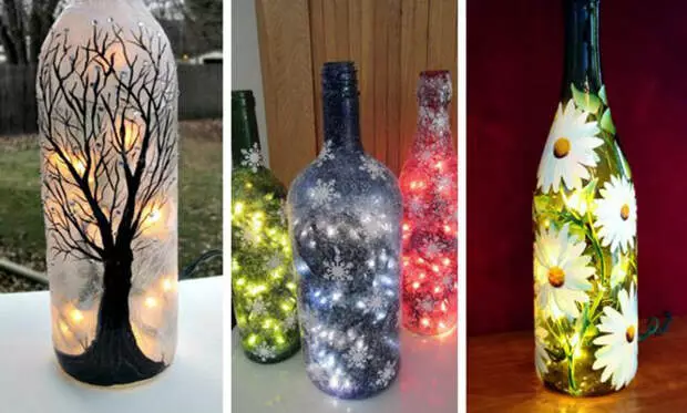 Ideas creativas para usar botellas de vidrio después de vacaciones.