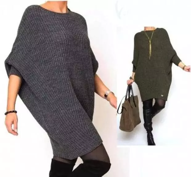 Mavazi ya Knitted - Tunic.