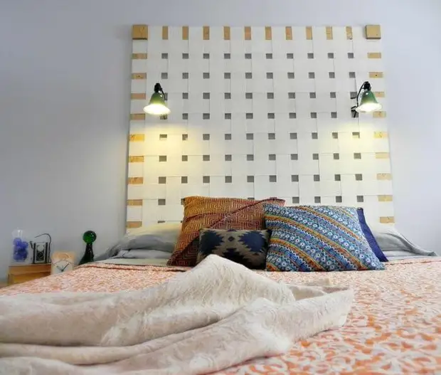 Marangyang headboard para sa kama: Master Class