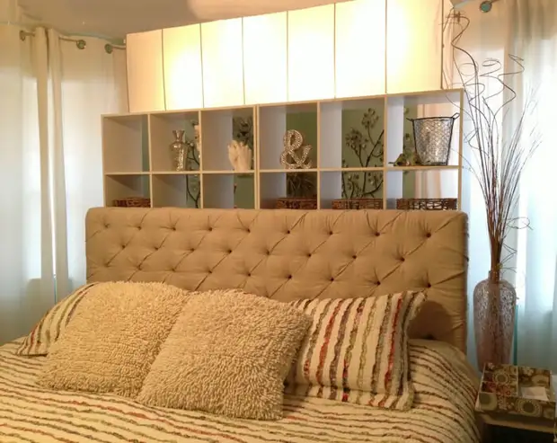 Marangyang headboard para sa kama: Master Class