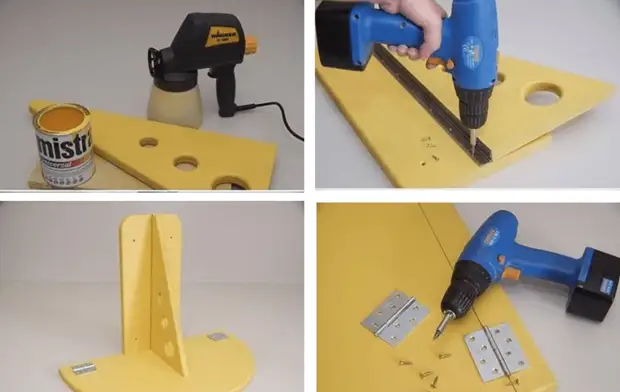 Comment faire une table murale pliante avec vos propres mains: instruction étape par étape et sélection de matériel