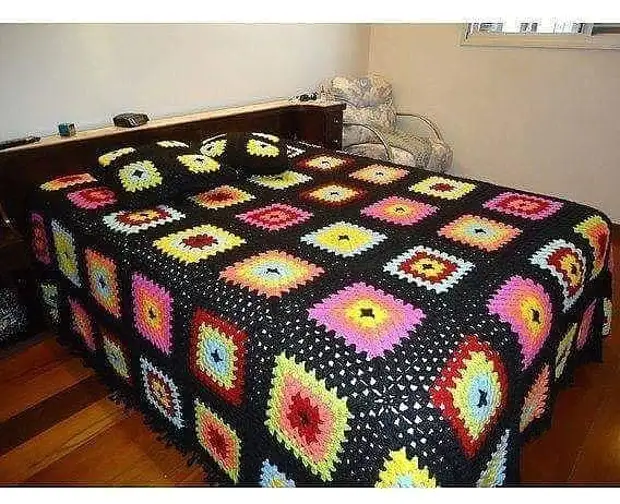 Camera da letto a maglia accogliente