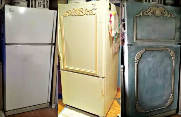 Mga ideya nga makatabang sa pagbag-o sa usa ka daan nga refrigerator