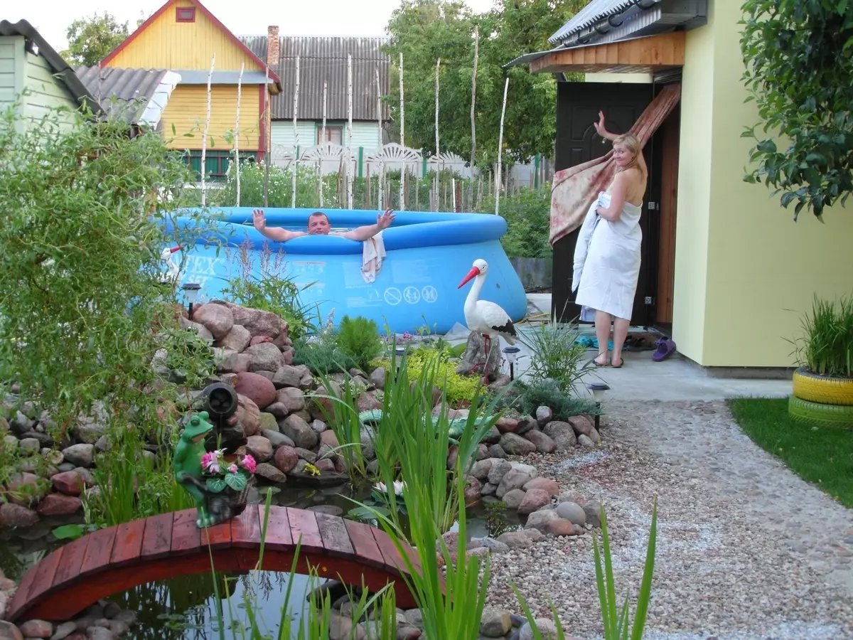 Обустроить сад 5 соток с бассейном на даче