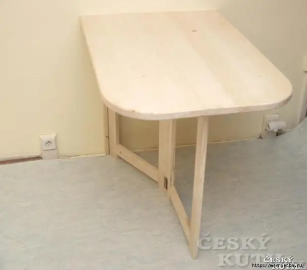 Folding table do it yourself for small cuisine (4) (700x616, 156kb)