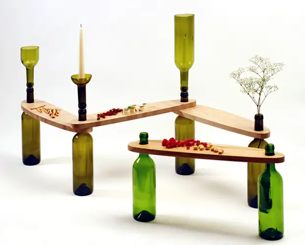 Kreative flasker møbler