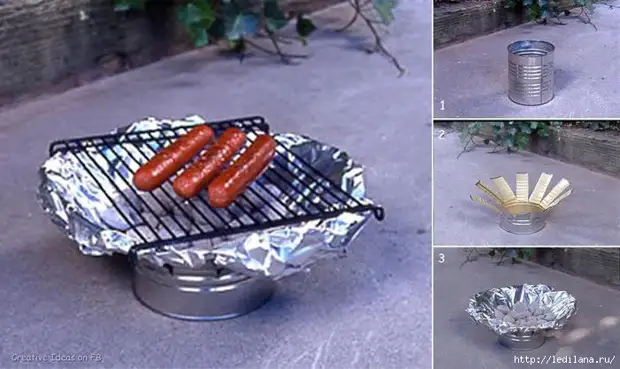 Mini Grill Barbeku dengan tangan anda sendiri