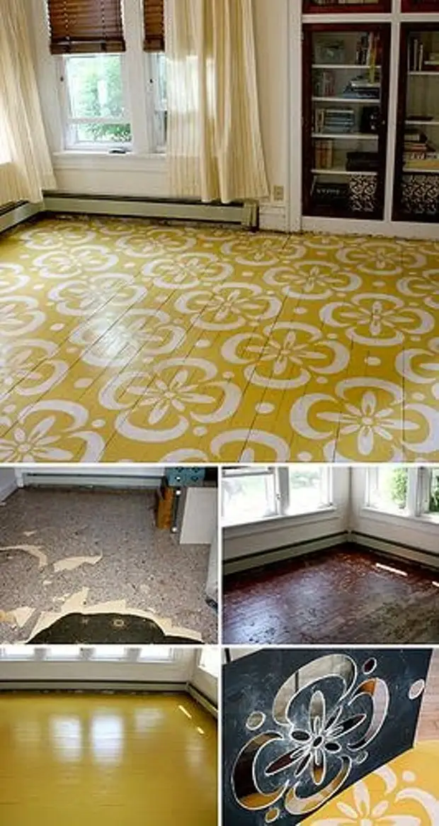 Hand painted wooden floor. Ideas (44) (266x500, 161kb)