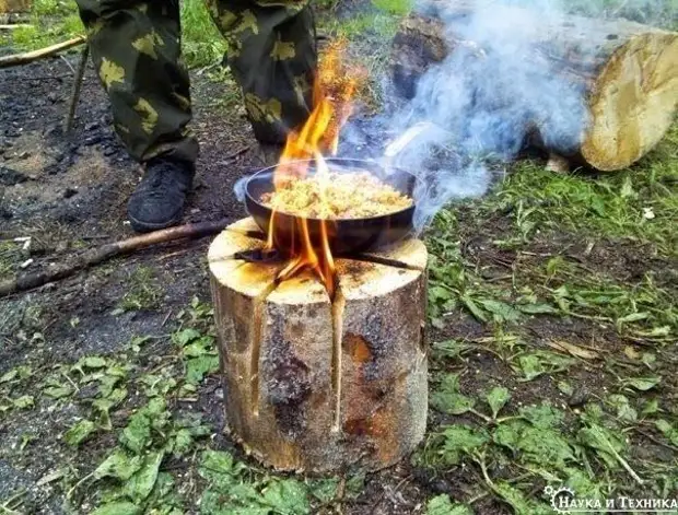 Акциядә агач примус ничек ясарга