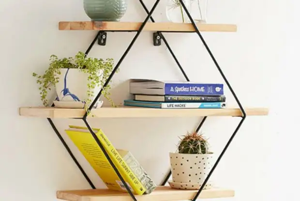 19 Interesting shelves and racks that will be real decorations of your walls