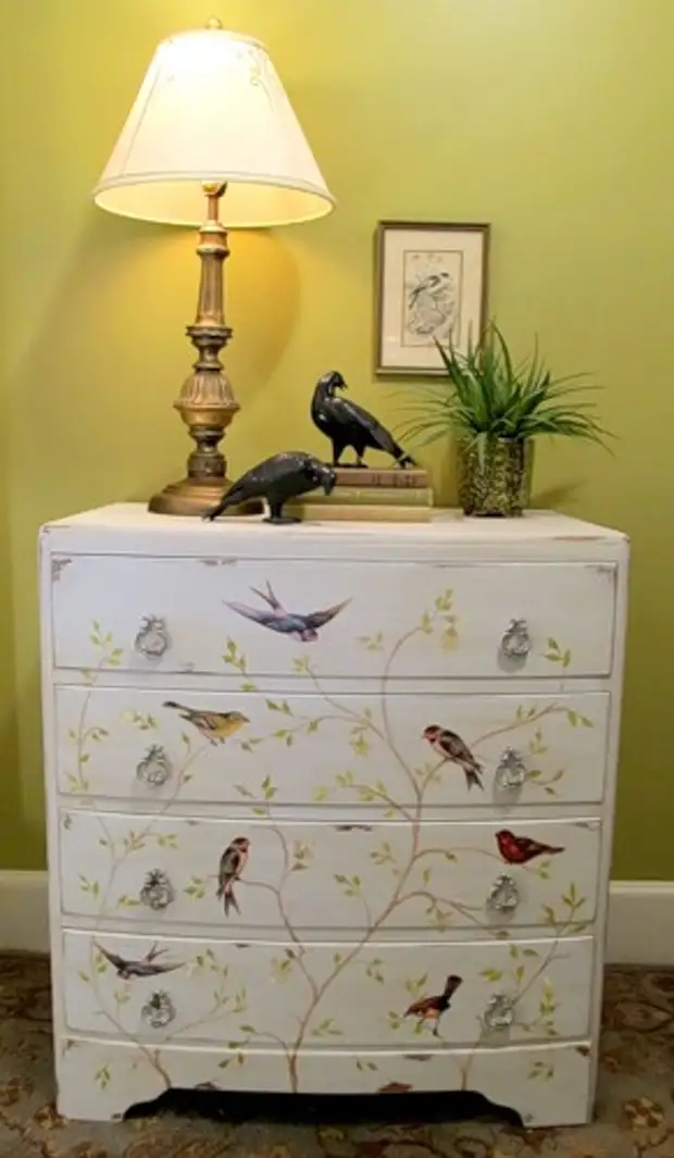 Decoupage de muebles - ideas para inspiración