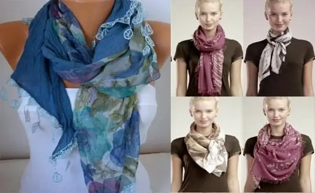 How to tie a scarf or handkerchief? Many options!