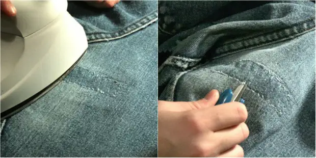 Como colocar um pedaço de jeans