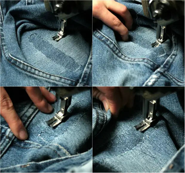 Como colocar um pedaço de jeans