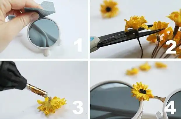 چگونه عینک آفتابی را تزئین کنیم