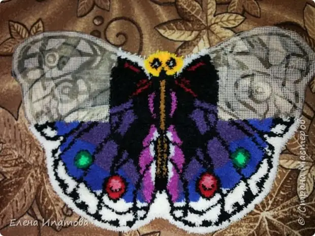 Hallo lânmasters! Hjir is myn nije tapytwurk. Makke in lytse mk dy't yn 'e handich kin komme. Hichte fan Butterfly grutte 70cm, omfang fan wjukken 115cm. Foto 13.