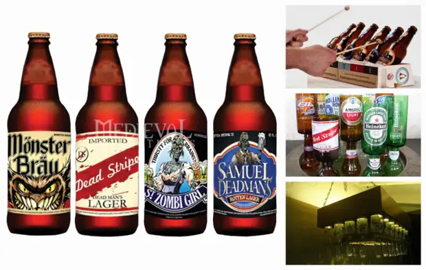 Férfi Lifehak: 12 Hasznos dolgok, amelyek sör palackokból készülhetnek