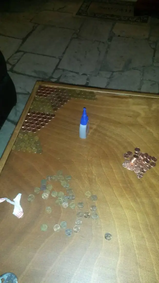 שולחן של מטבעות
